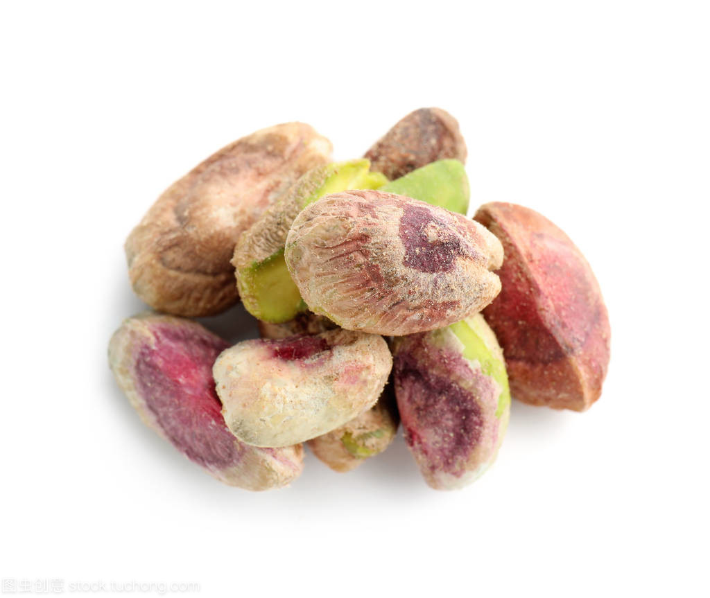 雪白背景下的美味寶藏 開(kāi)心果堅(jiān)果的銷(xiāo)售魅力